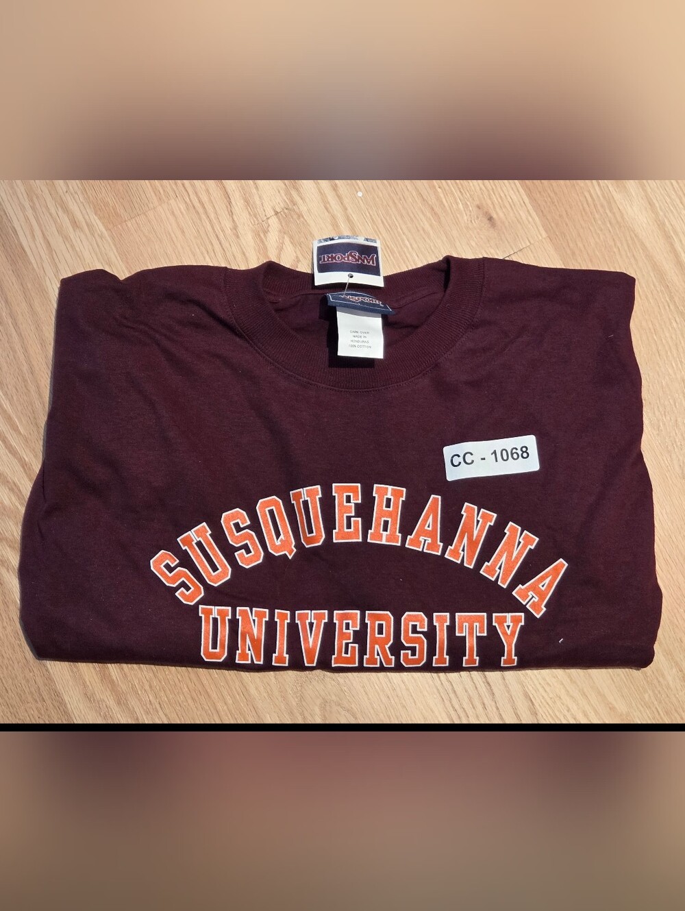 NWT Susquehanna University Men's Crewneck T-Shirt - Maroon - Jansport Size: L